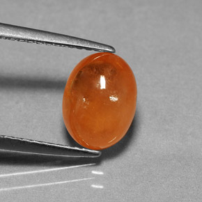 3.15캐럿 천연 만다린 오렌지 스페사르타이트 가넷, 타원형 컷, 9.1×6.8 mm, 투명한