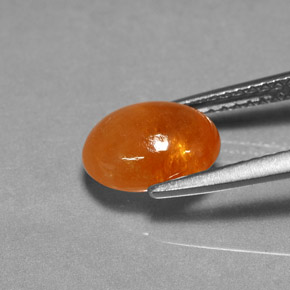 3.15캐럿 천연 만다린 오렌지 스페사르타이트 가넷, 타원형 컷, 9.1×6.8 mm, 투명한
