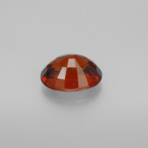 3.61캐럿 천연 레드 오렌지 스페사르타이트 가넷, 타원형 컷, 9.9×7.9 mm, VS