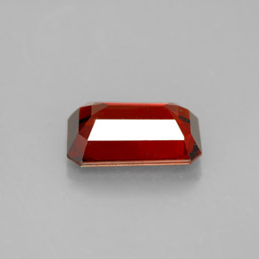 3.31캐럿 천연 붉은빛 오렌지 스페사르타이트 가넷, 에메랄드 컷, 10.4×6.6 mm, VS