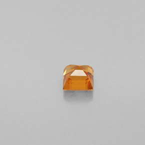 0.33캐럿 천연 만다린 오렌지 스페사르타이트 가넷, 스퀘어, 3.5×3.5 mm, VS