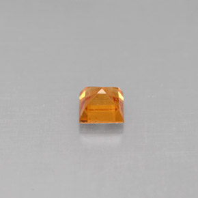 0.39캐럿 천연 골든 오렌지 스페사르타이트 가넷, 스퀘어, 3.8×3.7 mm, VS