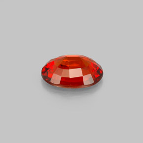 2.17캐럿 천연 오렌지 레드 스페사르타이트 가넷, 타원형 컷, 9.2×7 mm, VVS-VS