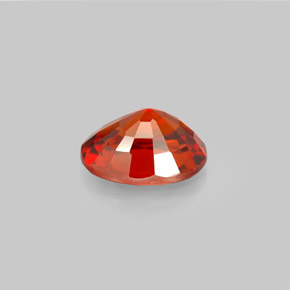 2.49캐럿 천연 오렌지 레드 스페사르타이트 가넷, 타원형 컷, 8.9×7 mm, VS