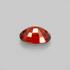 2.60캐럿 천연 오렌지 레드 스페사르타이트 가넷, 타원형 컷, 9.2×7.1 mm, VS