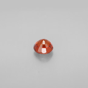 0.85캐럿 천연 레드 오렌지 스페사르타이트 가넷, 라운드 컷, 5.16 mm, VVS-VS