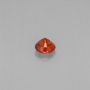 0.74캐럿 천연 만다린 오렌지 스페사르타이트 가넷, 라운드 컷, 5.10 mm, VVS-VS