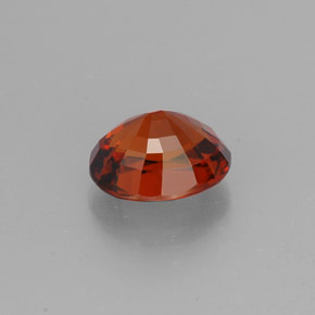 2.43캐럿 천연 레드 오렌지 스페사르타이트 가넷, 타원형 컷, 8.3×6.8 mm, VVS-VS