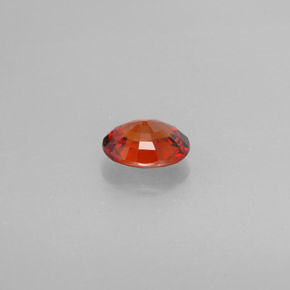 1.74캐럿 천연 레드 오렌지 스페사르타이트 가넷, 타원형 컷, 7.9×6.4 mm, VVS