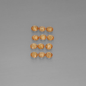 캐럿 천연 오렌지 스페사르타이트 가넷 보석, 라운드 컷, 2.73 mm, VVS-VS