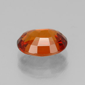 1.80캐럿 천연 레드 오렌지 스페사르타이트 가넷, 타원형 컷, 8.1×6.1 mm, VVS-VS