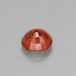 0.72캐럿 천연 레드 오렌지 스페사르타이트 가넷, 라운드 컷, 5.04 mm, VVS-VS