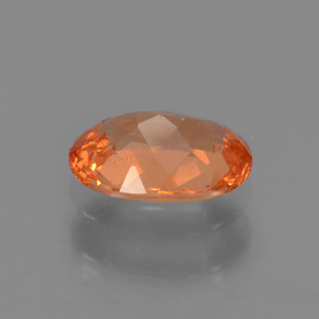 0.67캐럿 천연 만다린 오렌지 스페사르타이트 가넷, 타원형 컷, 6.3×4.3 mm, VS-SI