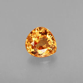 0.95캐럿 천연 만다린 오렌지 스페사르타이트 가넷, 배 모양, 5.8×5.6 mm, VS
