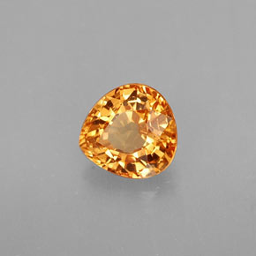 0.95캐럿 천연 만다린 오렌지 스페사르타이트 가넷, 배 모양, 5.8×5.6 mm, VS
