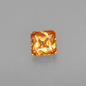 0.44캐럿 천연 만다린 오렌지 스페사르타이트 가넷, 에메랄드 컷, 4.1×4 mm, VS-SI