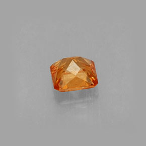 0.44캐럿 천연 만다린 오렌지 스페사르타이트 가넷, 에메랄드 컷, 4.1×4 mm, VS-SI