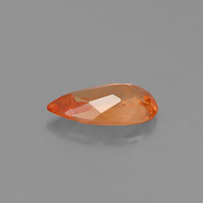 0.91캐럿 천연 만다린 오렌지 스페사르타이트 가넷, 배 모양, 8.5×4.4 mm, VS-SI