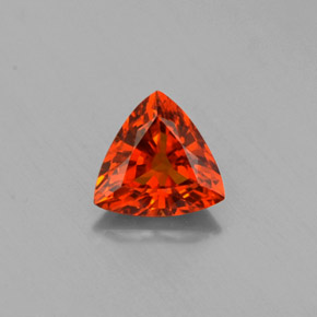 0.90캐럿 천연 만다린 오렌지 스페사르타이트 가넷, 트릴리언, 6.2×6 mm, VVS-VS