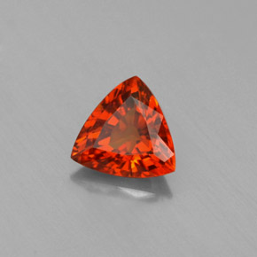 0.90캐럿 천연 만다린 오렌지 스페사르타이트 가넷, 트릴리언, 6.2×6 mm, VVS-VS