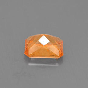 1.13캐럿 천연 오렌지 스페사르타이트 가넷, 에메랄드 컷, 6.3×4.9 mm, VS-SI