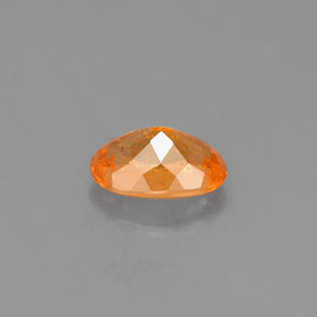 0.81캐럿 천연 오렌지 스페사르타이트 가넷, 타원형 컷, 6.5×4.4 mm, VS-SI