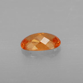 1.09캐럿 천연 만다린 오렌지 스페사르타이트 가넷, 타원형 컷, 7.9×4.8 mm, VS-SI