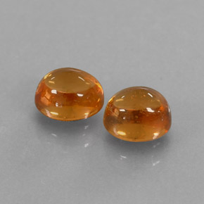 캐럿 천연 만다린 오렌지 스페사르타이트 가넷 보석, 투명한, 5.3×4.3 mm, 투명/반투명