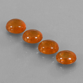 캐럿 천연 만다린 오렌지 스페사르타이트 가넷 보석, 투명한, 6.1×5 mm, 투명/반투명