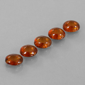 4.33캐럿 천연 파이어 오렌지 스페사르타이트 가넷 보석, 투명한, 6.1×5.1 mm, 투명/반투명