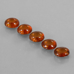 4.33캐럿 천연 파이어 오렌지 스페사르타이트 가넷 보석, 투명한, 6.1×5.1 mm, 투명/반투명