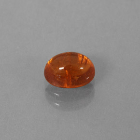 1.19캐럿 천연 만다린 오렌지 스페사르타이트 가넷, 투명한, 6.3×4.3 mm, 투명/반투명
