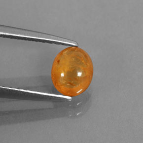 0.96캐럿 천연 만다린 오렌지 스페사르타이트 가넷, 투명한, 6×5 mm, 투명/반투명