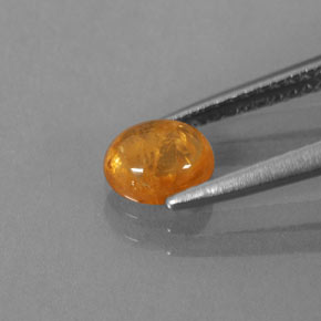 0.96캐럿 천연 만다린 오렌지 스페사르타이트 가넷, 투명한, 6×5 mm, 투명/반투명