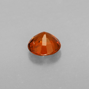 0.51캐럿 천연 레드 오렌지 스페사르타이트 가넷, 라운드 컷, 4.55 mm, VVS-VS