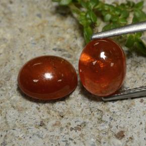 5.82캐럿 천연 오렌지 스페사르타이트 가넷 보석, 투명한, 8.5×7.1 mm, 투명/반투명