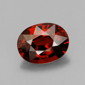 2.73캐럿 천연 오렌지 레드 스페사르타이트 가넷, 타원형 컷, 9.2×7.1 mm, VVS
