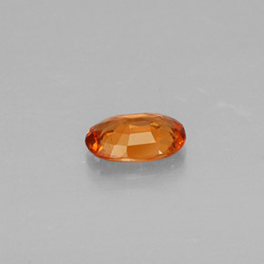 0.45캐럿 천연 만다린 오렌지 스페사르타이트 가넷, 타원형 컷, 5.7×3.9 mm, VS