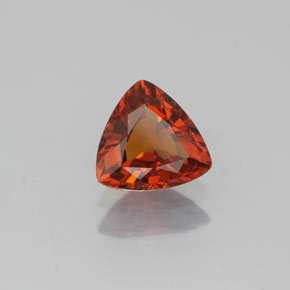 0.96캐럿 천연 레드 오렌지 스페사르타이트 가넷, 트릴리언, 6.5×6.3 mm, VS