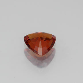 0.96캐럿 천연 레드 오렌지 스페사르타이트 가넷, 트릴리언, 6.5×6.3 mm, VS