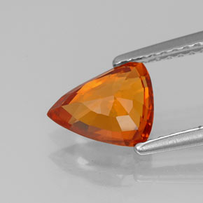 1.50캐럿 천연 오렌지 스페사르타이트 가넷, 멋진 모양, 8.1×6.4 mm, VVS-VS