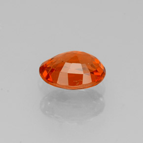 0.92캐럿 천연 오렌지 스페사르타이트 가넷, 타원형 컷, 6.4×4.8 mm, VS