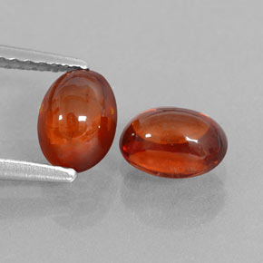 캐럿 천연 레드 오렌지 스페사르타이트 가넷 보석, 투명한, 6.8×5 mm, 투명/반투명