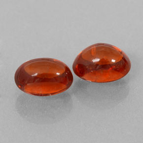 캐럿 천연 레드 오렌지 스페사르타이트 가넷 보석, 투명한, 6.8×5 mm, 투명/반투명