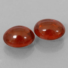 캐럿 천연 레드 오렌지 스페사르타이트 가넷 보석, 투명한, 8.4×7 mm, 투명/반투명