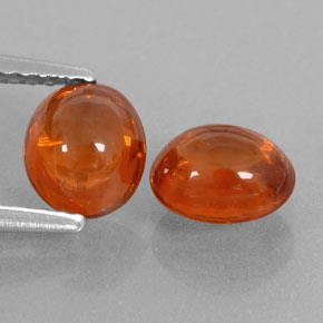 2.81캐럿 천연 미디엄 오렌지 스페사르타이트 가넷 보석, 투명한, 6.8×5.7 mm, 투명/반투명