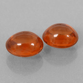 2.81캐럿 천연 미디엄 오렌지 스페사르타이트 가넷 보석, 투명한, 6.8×5.7 mm, 투명/반투명