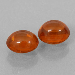 캐럿 천연 오렌지 스페사르타이트 가넷 보석, 투명한, 5.2×4.7 mm, 투명/반투명