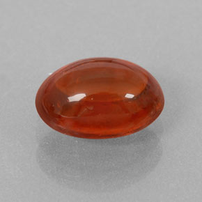 2.48캐럿 천연 레드 오렌지 스페사르타이트 가넷, 투명한, 8.6×6.4 mm, 투명/반투명