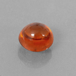 1.98캐럿 천연 레드 오렌지 스페사르타이트 가넷, 투명한, 6.8×6.4 mm, 투명/반투명